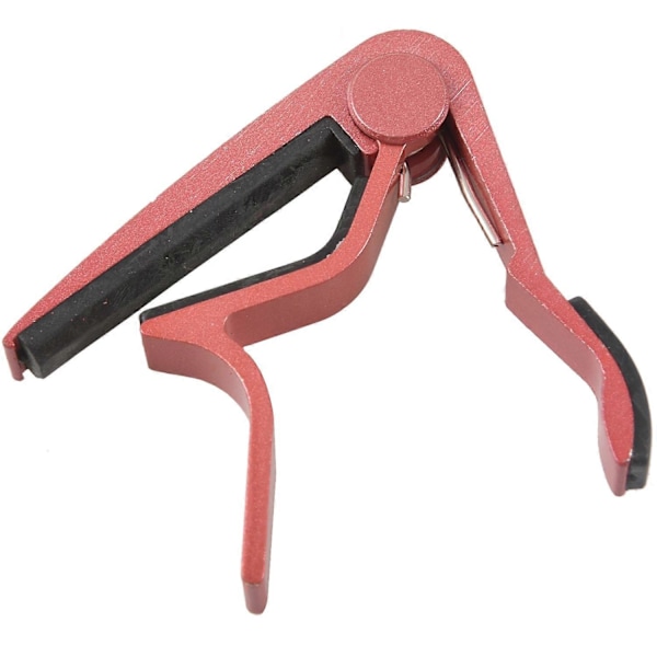 Clamp Key Trigger Capo för Akustisk Elektrisk Klassisk Gitarr (Rosa)