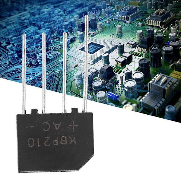 KBP210 Diodbrygga 2A 1000V Likriktare för Elektronisk Krets (10st)