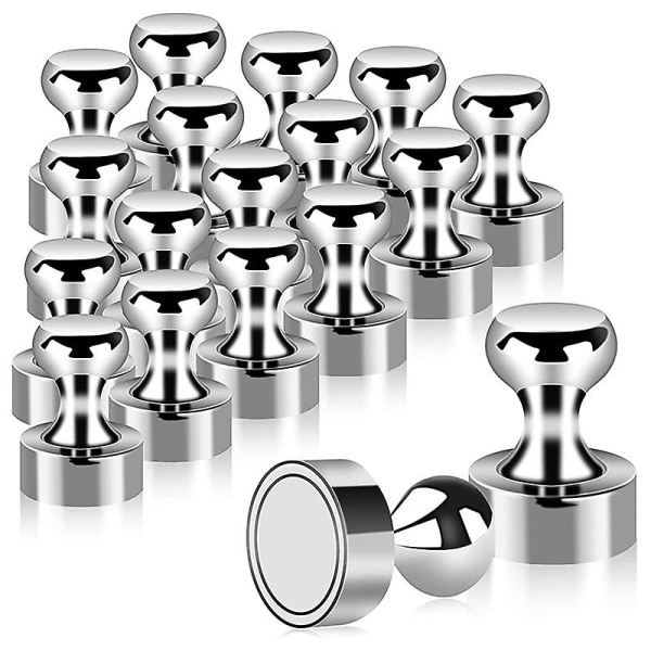 18pcs Metal Magnetic Push Pins Magnetic Thumb Tacks, Practical Fridge Magnets, Perfect for Whiteboard, Magnet Board