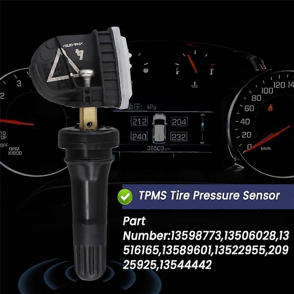 13544442 Dæktryksensor Overvågningssystem TPMS 433Mhz til CT6