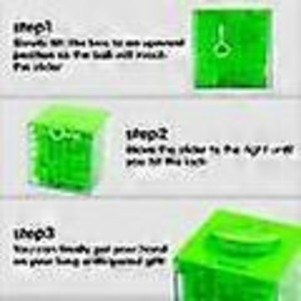 3D Cube Maze Puzzle - Sjov sparegris til børn - Blå