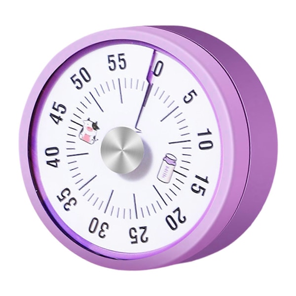 Visuel Nedtællingstimer til Klasseværelset - Lydløs Magnetisk Køkkentimer - 60 Minutters Overstørrelse Timer med Valgfrie Alarmtilstande til Børn og Voksne