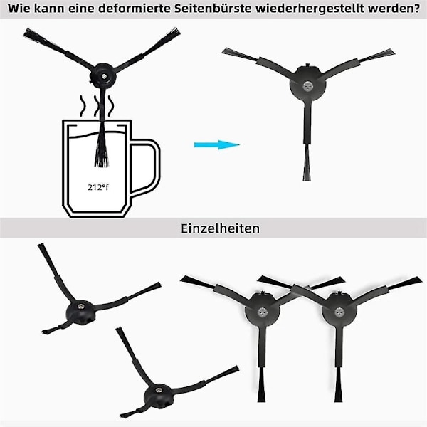 For S8 S8 Pro Ultra S8+ Reservedeler Hovedsidebørster Moppekluter Hepa-filtre Støvposer Erstatning