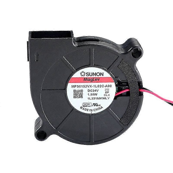 Sunon 5015 24V 0.41A Dubbellagrad Fläkt för 3D-skrivare - Centrifugal DC-fläkt