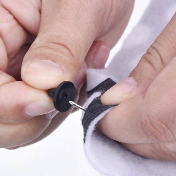 50 Sæt Sommerfugl Kobling Bagsider Nål Tie Tacks Tomme Nåle - PVC Gummi Nåle Bagsider