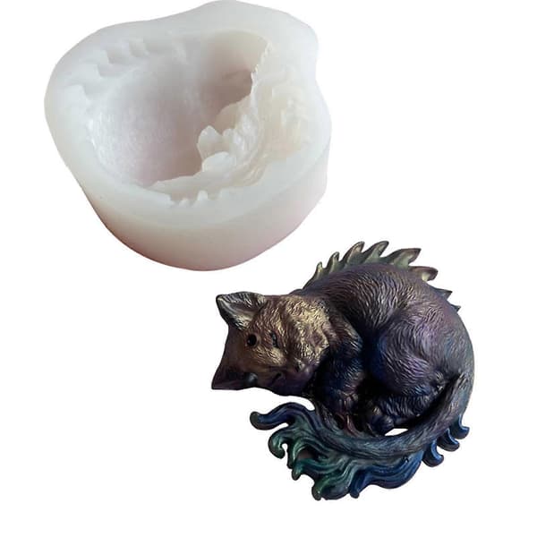 Silikon Såpeform Håndverk Diy 3d Lys Resin Form Håndlaget Såpe Rev