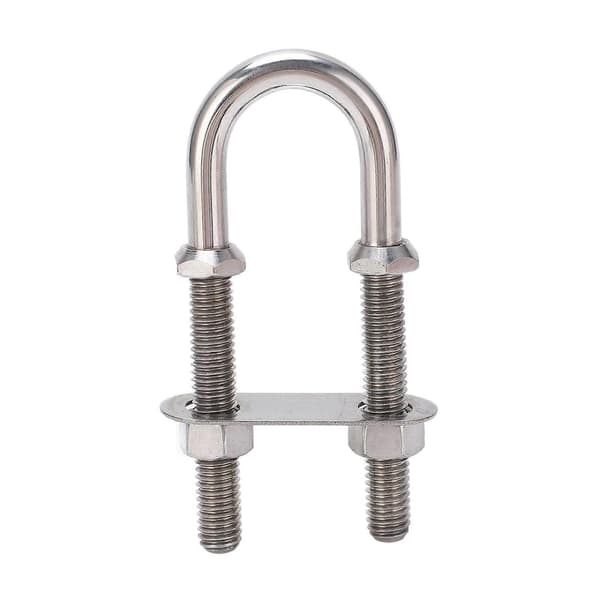 Marine U-formet bolt bøjleøje 304 rustfrit stål sølv rustbestandig båd yacht hardware