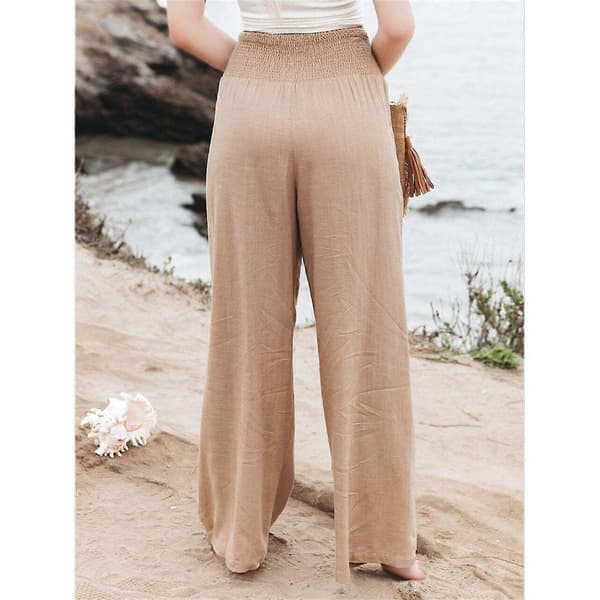 Dame Lin Palazzo Bukser Khaki L