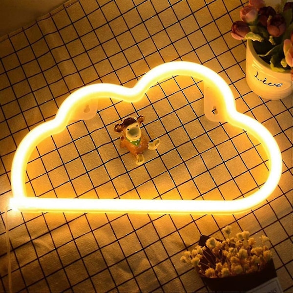 Led-neonvalot seinäkoristeluun, USB- tai paristokäyttöinen koristevalo, neonvalo makuuhuoneeseen, led-neonkoristevalot jouluun, juhliin, tyttöjen olohuoneeseen (pinkki