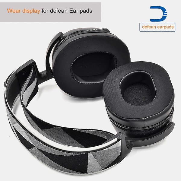Læder Kølende Gel Pad Pude Ørepuder til Audio Technica ATH WS660BT Headset
