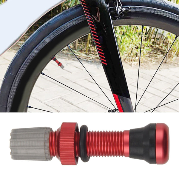 1 par 40mm slanglösa luftventiler för landsvägscykel och MTB slanglösa ventilstam Universal Schrader 10mm bas