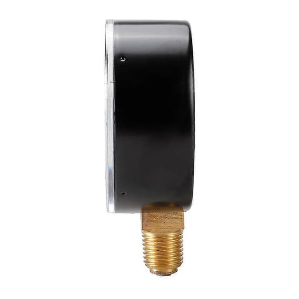 Vattenmanometer i rostfritt stål 0-10 Bar, 60mm Diameter, 1/4 NPT-gänga för Luft, Vatten, Olja Banmo