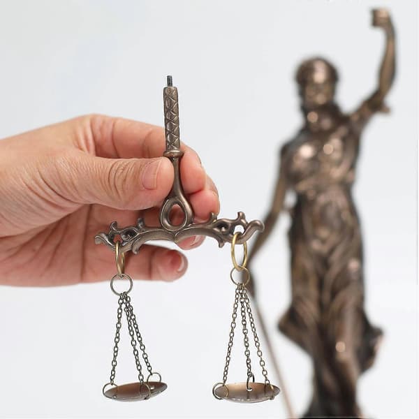 2025 Passende Lady Justice Statue - Gresk Romersk Gudinne av Rettferdighet 32,4 cm Museumskvalitet Samlerfigur