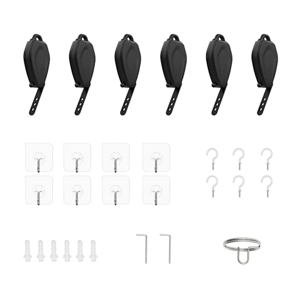6 st VR Kabelhantering VR Kabelhantering för Quest 2 för Rift för Rift S för Valve Index för HTC Vive för HP Reverb G2 för PSVR Link-kabel