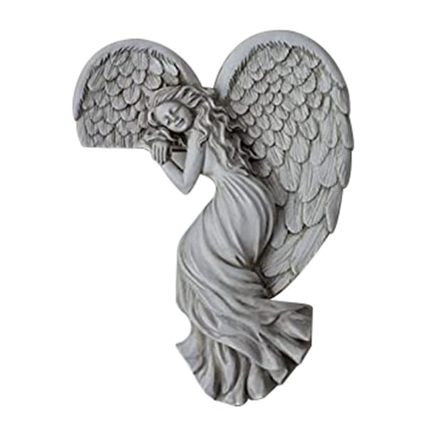 Dørramme Englevinger Vegg Skulptur Ornament Hage Hjem Innredning Secret Fairy Angel Craft Decoratio