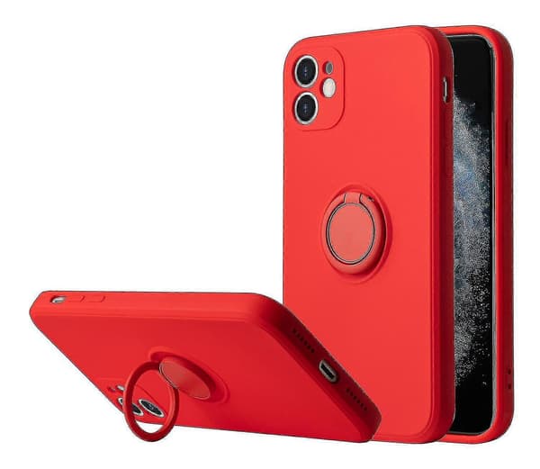 Iphone 12 Deksel Med Støtte Rød