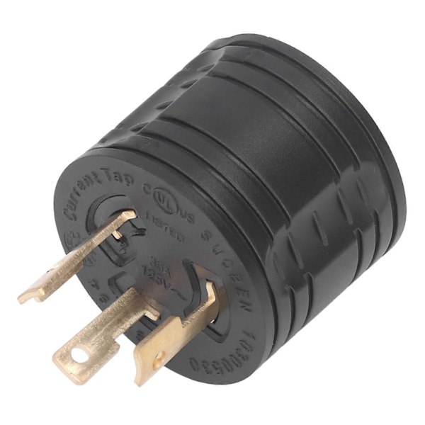 TT till RV-kontakt Industriell Generator Adapter Omvandlare Kontakt Mässingskontakter US Standard 125V 30A