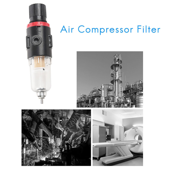 1/4 luftkompressorfilter Vattenseparatorsats med regulator