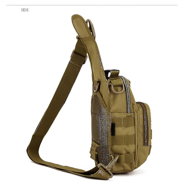 Monikäyttöinen rintalaukku säädettävä olkalaukku vedenpitävä crossbody-laukku polyesteri sling reppu lenkkeilyyn patikointiin retkeilyyn Banmo