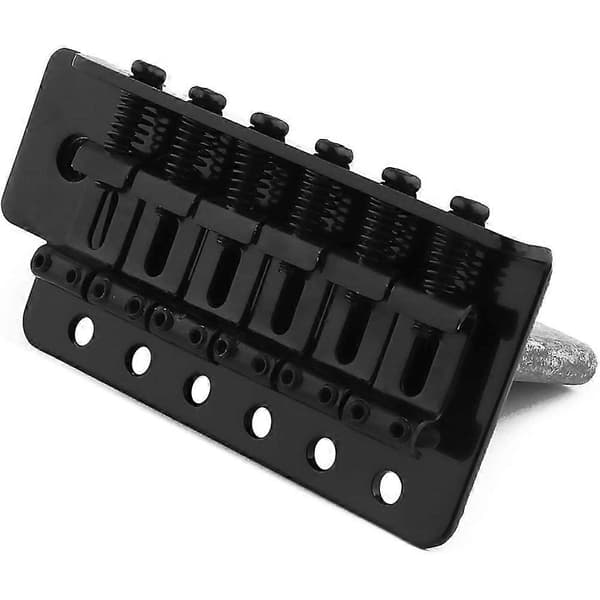 6-strängad Elektrisk Gitarr Tremolobro med Whammy Bar för Strat-stil Gitarr Svart