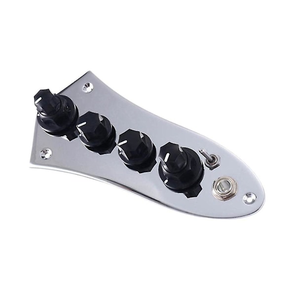 Universal 5 Jazz Bass Loaded Kontrollplate For 4/5 Strenger Deler Med 6.5mm Socket Piece Jb-08