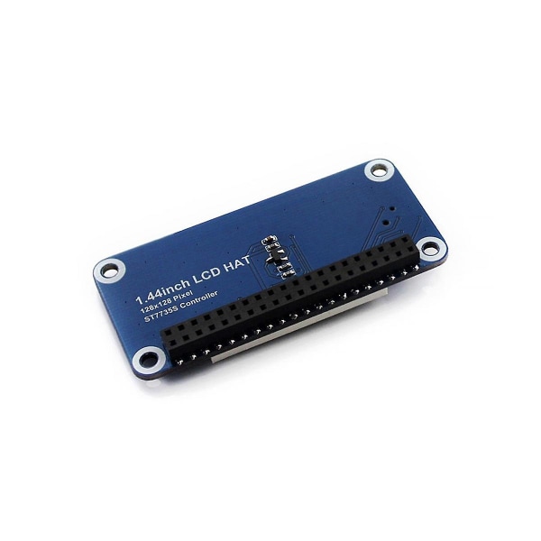 1,44 tommer LCD Hat til 4b/3b+/3b/Zero med 3,3V 128x128 SPI-interface skærm, LED-baggrundsbelysning og J