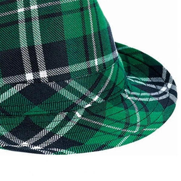 St. 's Day Hat Kontrast Farge Lag Atmosfære Plaider Grønn Cosplay Festival Bue-knute Suspender Fo