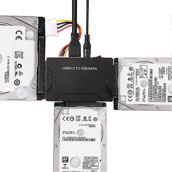 Universal 500MB/s USB 3.0 til IDE/SATA Konverter Ekstern Harddiskadapter