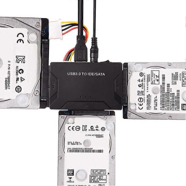 Universal 500MB/s USB 3.0 til IDE/SATA Konverter Ekstern Harddiskdrev Adapter