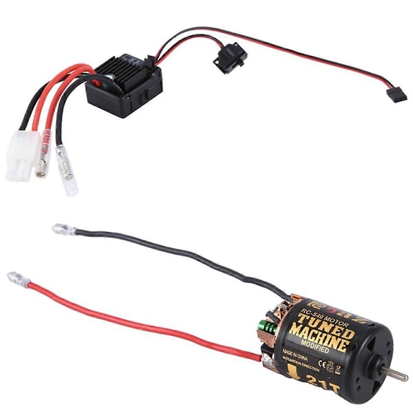540 Børstemotor 21T med 1060 Børste ESC 60A 2-3S LiPo Vandtæt Elektrisk Hastighedsregulator til