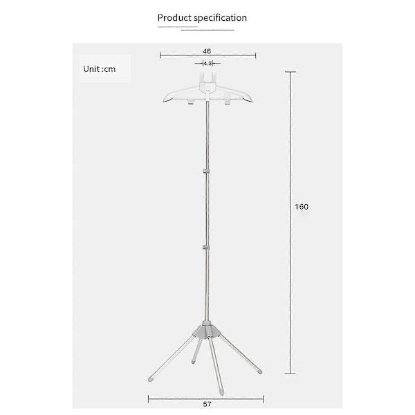 Displayställ Klädhängare Kläder Vikbart Stativ Ångställ Kläder Strykjärn Hängställ Kläder