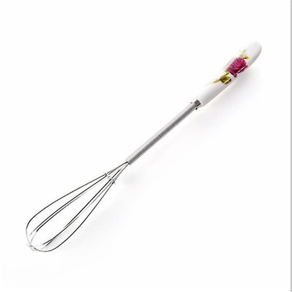 Blomsterformet Mini Piskeris i Rustfrit Stål Non-stick Køkken Keramisk Matcha Te Piskeris Sæt (4 Pak)