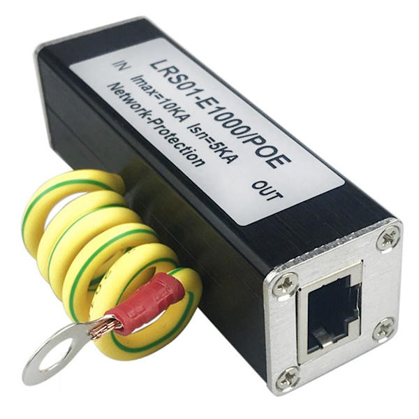 100/1000m PoE IP-kamera nettverk RJ45 & PoE overspenningsvern beskyttelsesenhet arrester SPD 1000m
