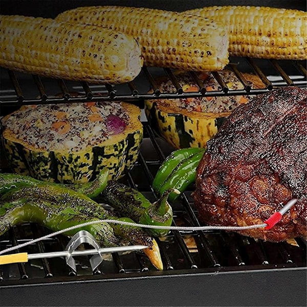 2-pack Kötttermometer för Träpelletsgrill, med Sondenut och Temperaturprobsklämma