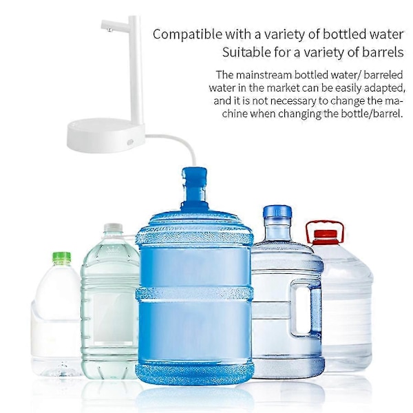 Elektrisk Vattendispenser Pump USB-Laddning - Portabel Bordsvatten Dunkpump