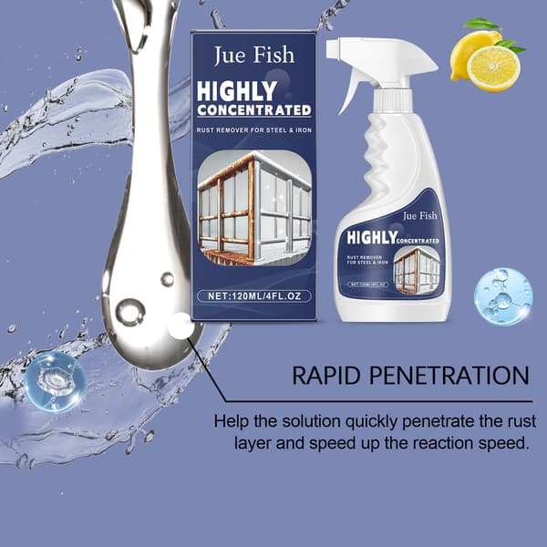 3 stk Jue-Fish rustfjerner for stål, rustfritt stål, rustfjerning, rengjøring for oppvaskkummer og kjøkkenutstyr 3Pcs