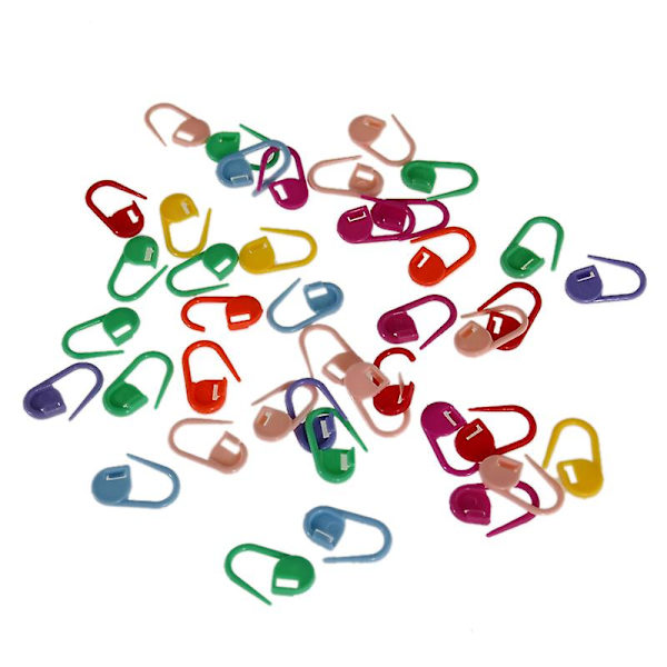 20/50/100 st Färgglada Säkerhetsnålar Låsande Stickmarkering Låsnålar Plast Ringmarkering Stickning Låsverktyg Dekoration Hantverk Stygn