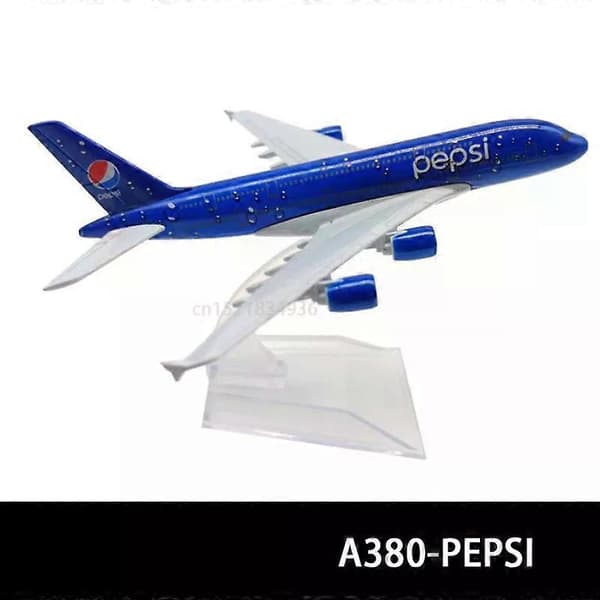 6 tommer 15 CM A380 A350 A330 A320 Concorde Støbt Flymodel Til Gaveindsamling A380 PEPSI