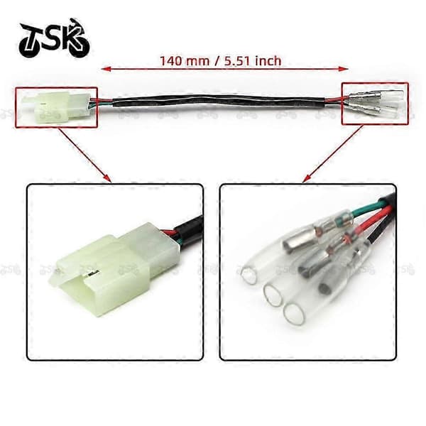 Til Honda Motorcykel Styrelampe Adapter Kabel Stik Adapter
