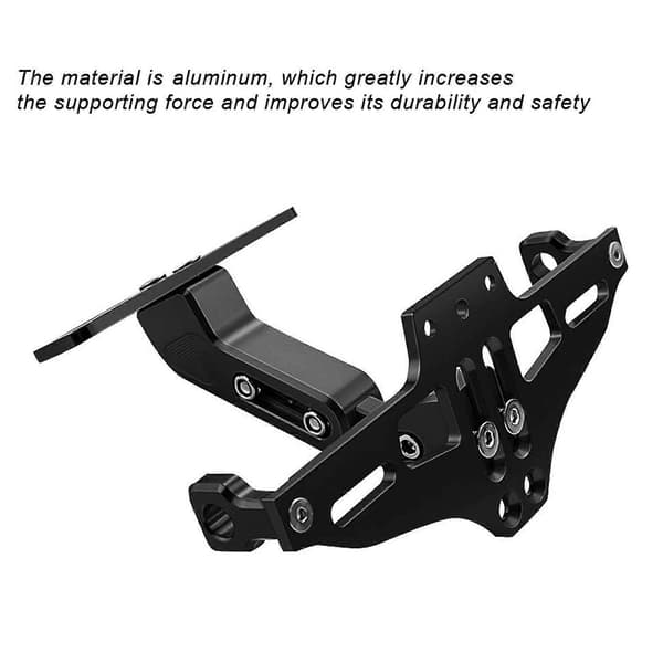 Universal Motorcykel Eliminator Nummerpladeholder Eliminator Baglygtebeslag Sort