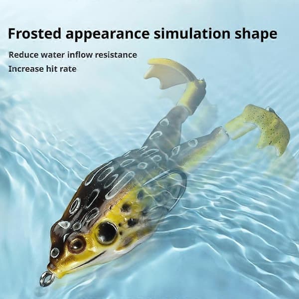 Bionisk Thunder Frog Form Lokkemad Blød Agn