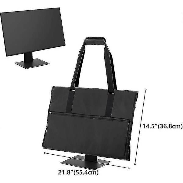 Kantolaukku 24 tuuman LCD-näytöille ja monitoreille, suojaava monitorin matkalaukku 24 tuuman monitorille