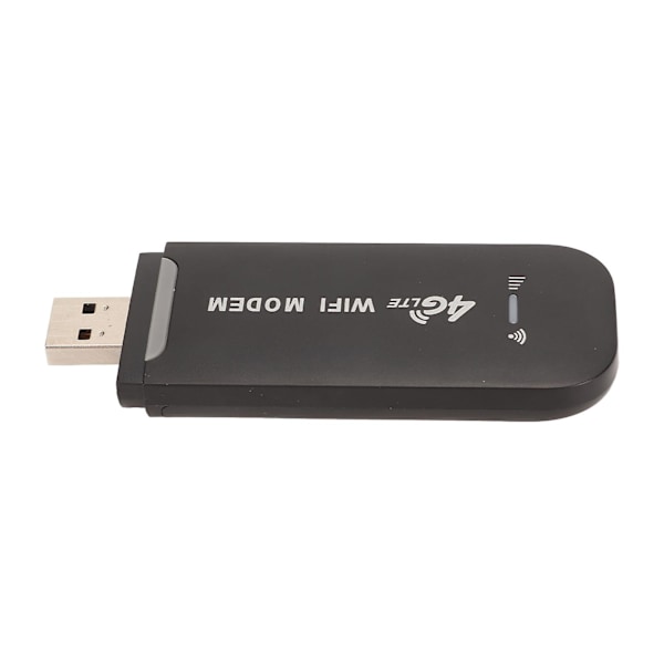4G LTE USB WiFi -reititin 150 Mbps, tukee 10 käyttäjää, kannettava WiFi-modeemi, mobiili WiFi-reititin tabletille, kannettavalle tietokoneelle, musta