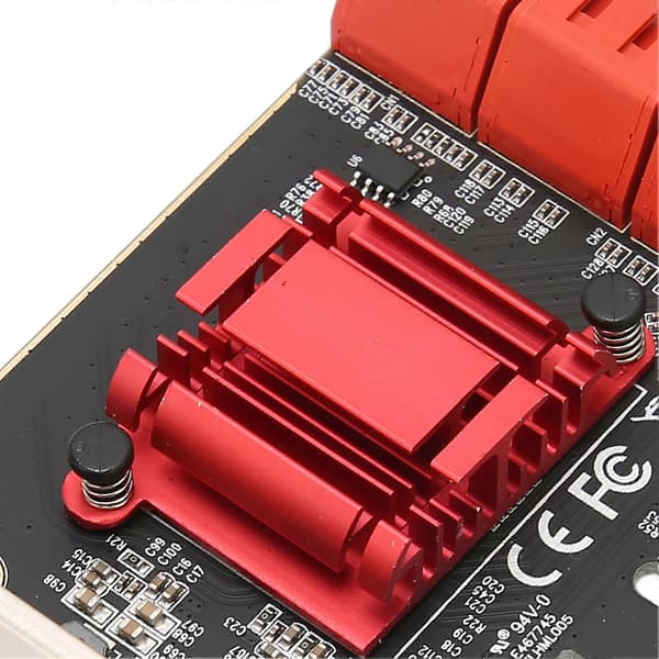 PCIE til SATA3.0 Udvidelseskort Plug and Play PCIE til 6 Port SATA3.0 Controller Udvidelsesadapterkort
