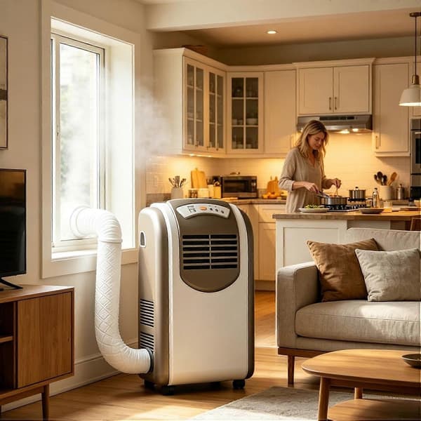 RUIYUE Bærbar AC Slangeisoleringsmuffe, Termisk Rørmuffe til 5 & 5,9 tommer Diameter, Aircondition Slangedæksel