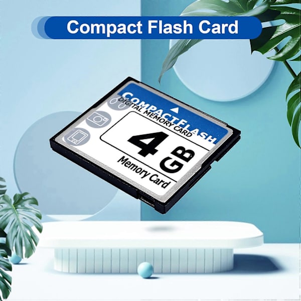 niceEshop(TM) Professionell 4GB Compact Flash-minneskort (Vit & Blå)