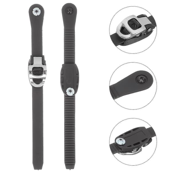 2 stk Skitilbehør Snowboard Binding Strap Skøytesko Spenne Strap Isskøyter Stropper Inline Roller Strap Skrue Banmo