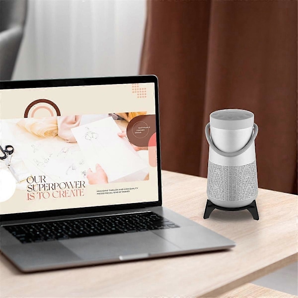 Skrivebordsstander til SoundLink Revolve+ Bærbar Bluetooth-højtaler, Akryl Bordhøjtalerstander Skrivebordsdisplaystander, A