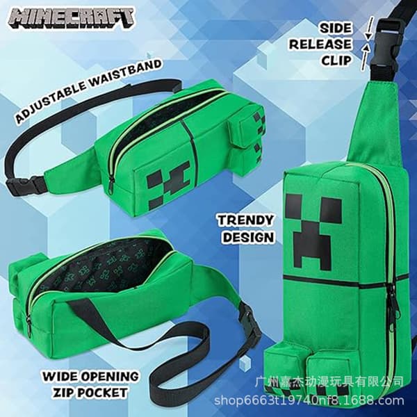 Minecraft spiludstyr: Minecraft rygsæk, Creeper skuldertaske