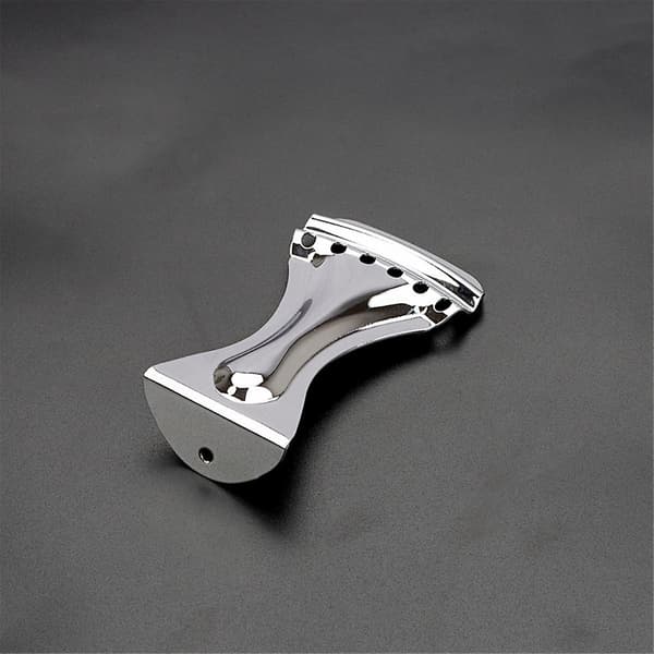 6-strenget Zinklegering Holdbar Dobro-stil Haleplade til Resonator Guitar Krom